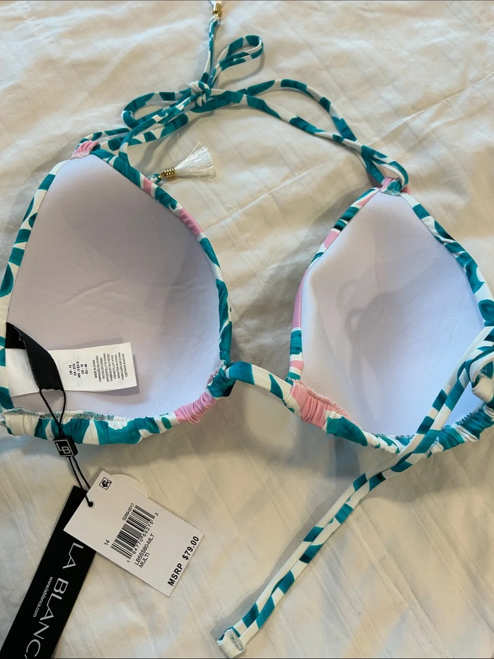 LA BLANCA Bikini Top / NWT